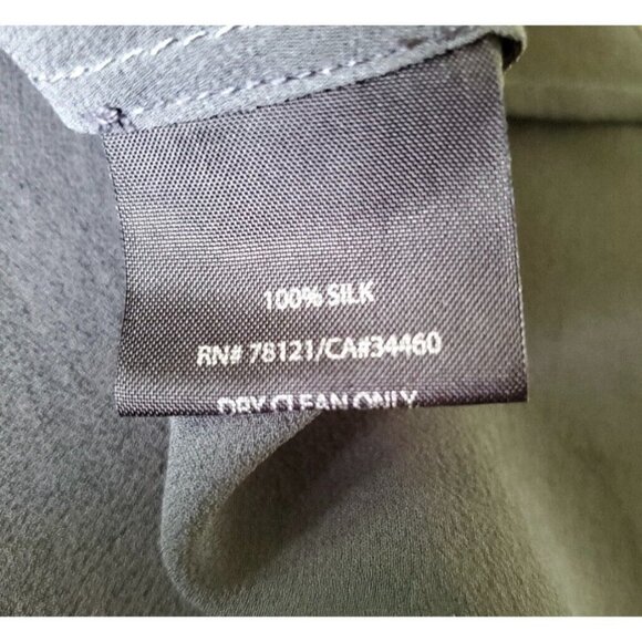 Eileen Fisher Sz XS 100% SILK Chiffon Ombre Asymmetrical Long Tunic Top Blouse - Picture 8 of 11